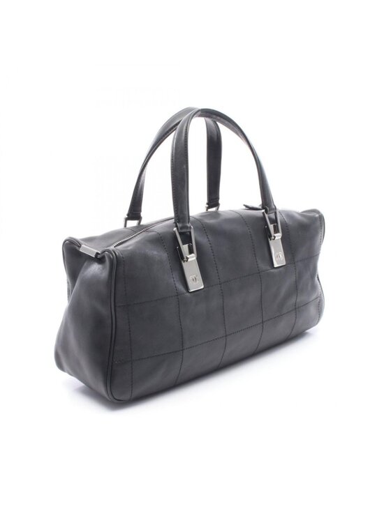 Chanel Lambskin Quilted Mini Chocolate Bar Flap Black  Chanel Tote Choco Bar Black Lambskin Mini
